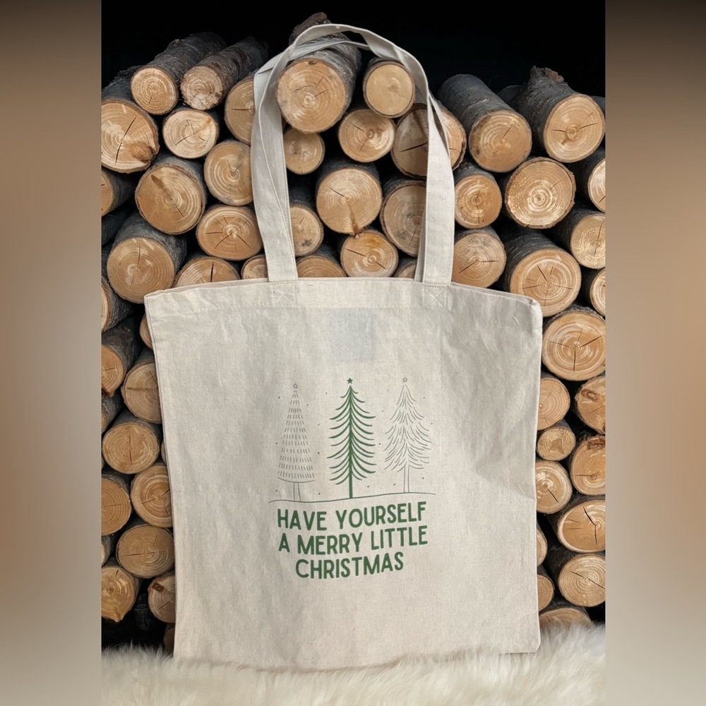 Christmas Tote - Holiday Song Inspired Cotton Totes by Brown’s General - Picture 2 of 15